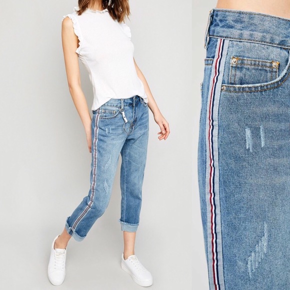 KYLE distressed cuff jeans - Picture 2 of 5